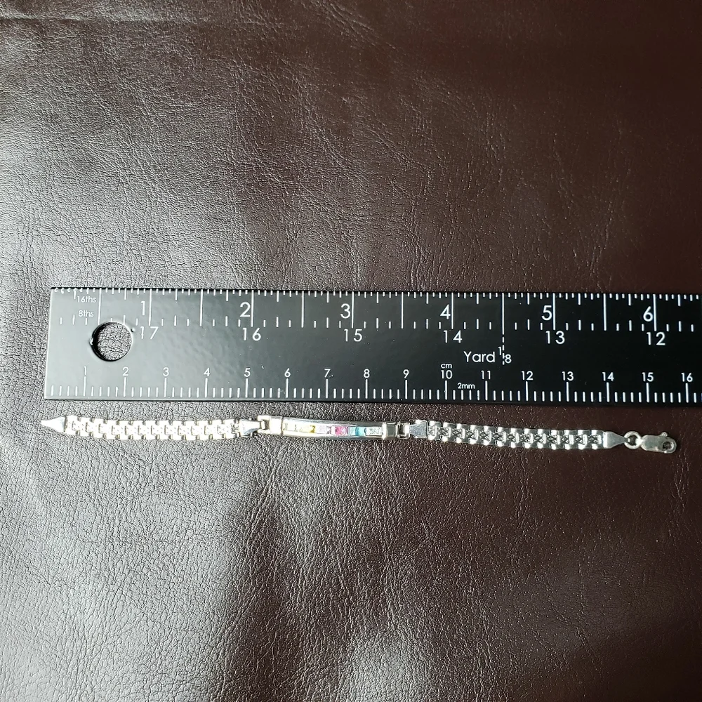 925 fine silver girl bracelet‎ with zircon stones